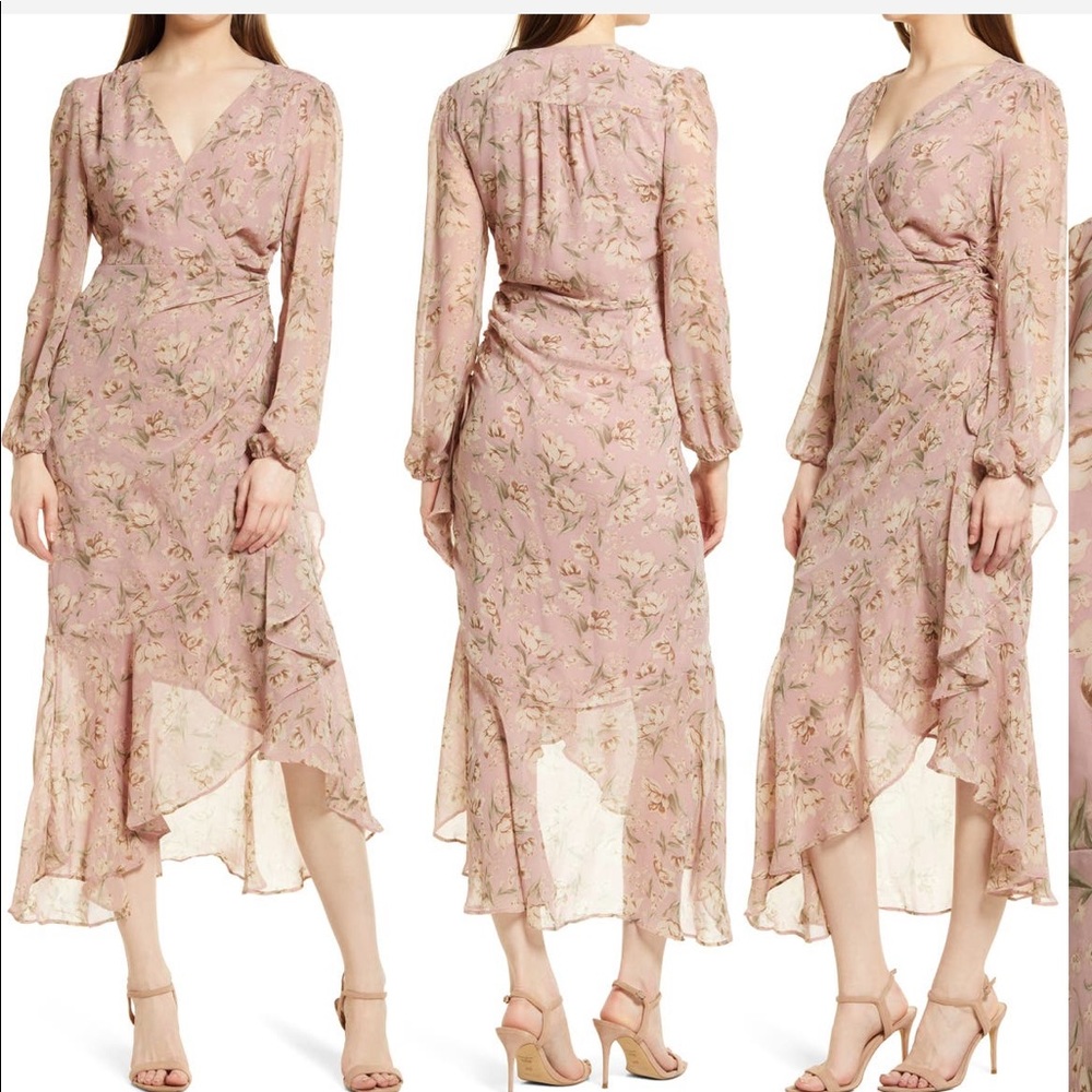 Floret Studios long sleeve midi dress
